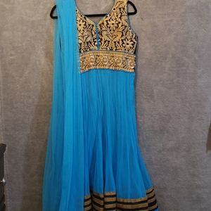 Sky Blue Lengha